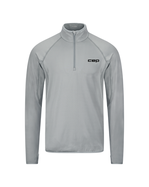 Core Run Thermal Quarter Zip Pullover, Men, Grey