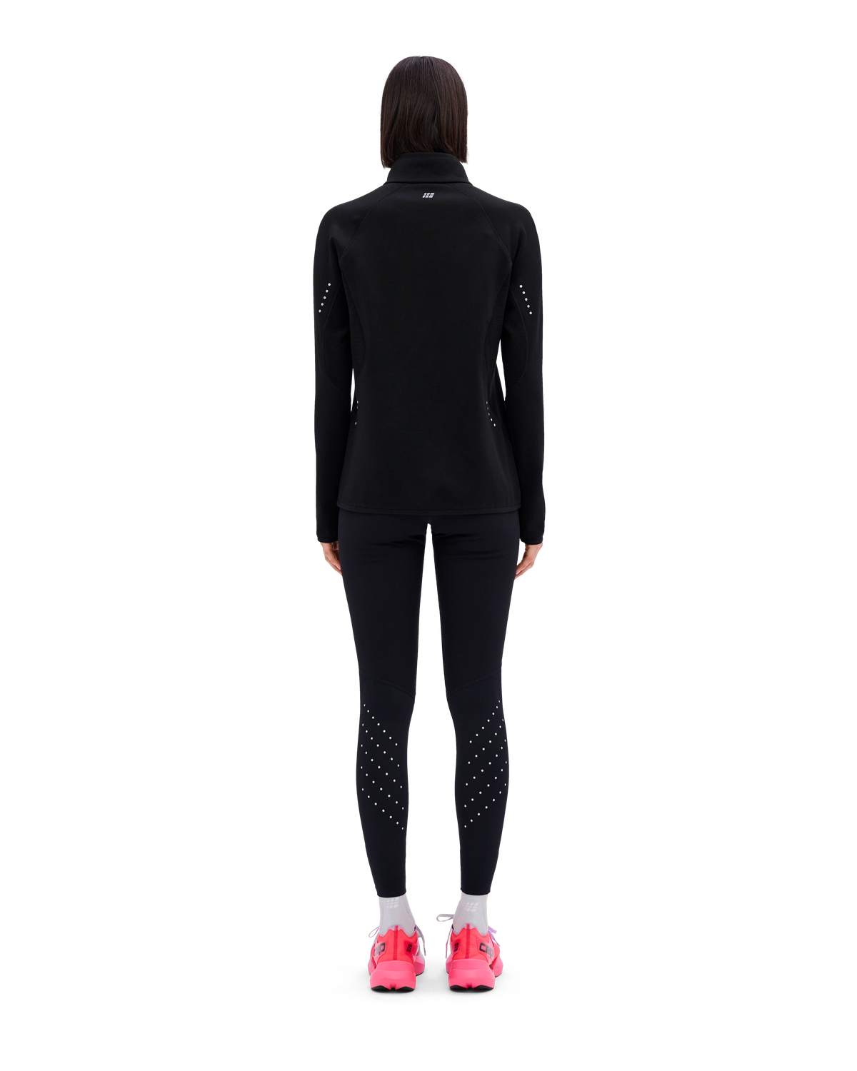Core Run Thermal Quarter Zip Pullover, Women, Black
