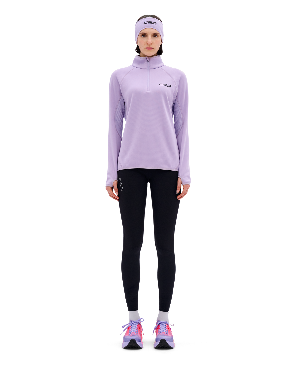 Core Run Thermal Quarter Zip Pullover, Women, Lilac
