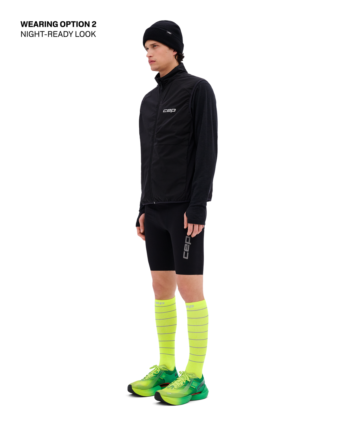 Core Run Thermal Reversible Vest, Men, Black