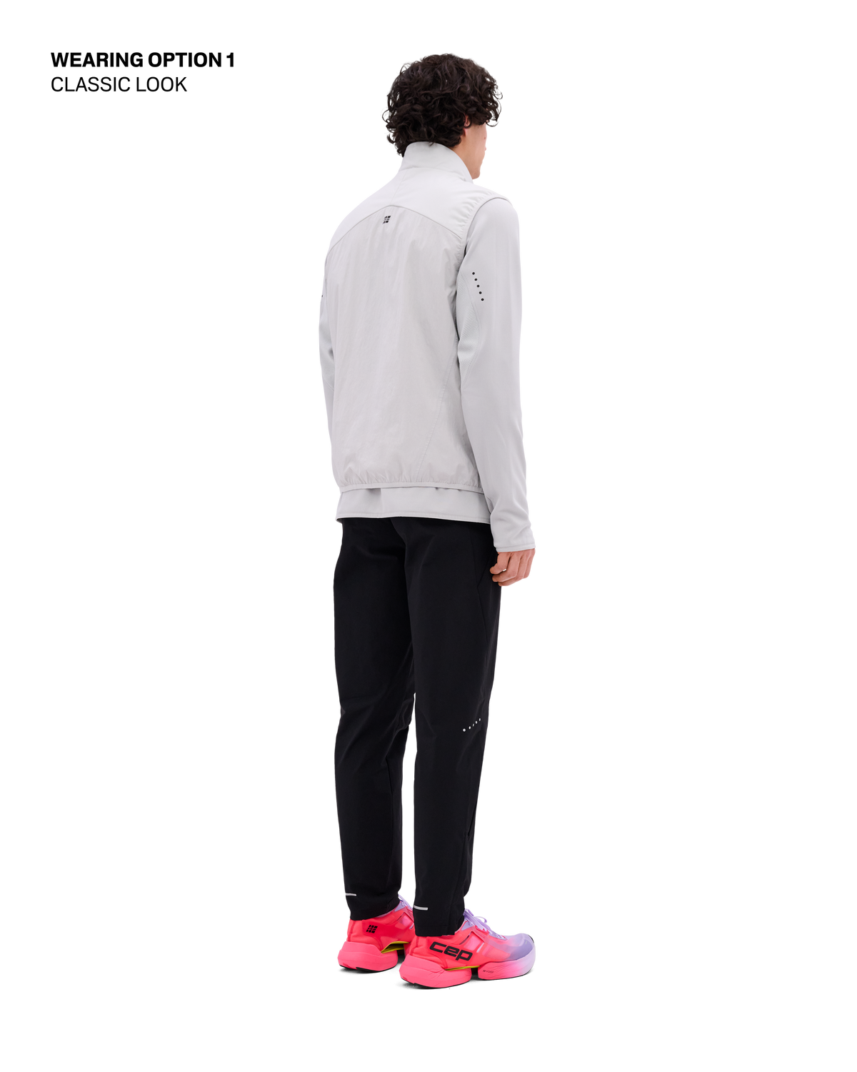 Core Run Thermal Reversible Vest, Men, Light Grey