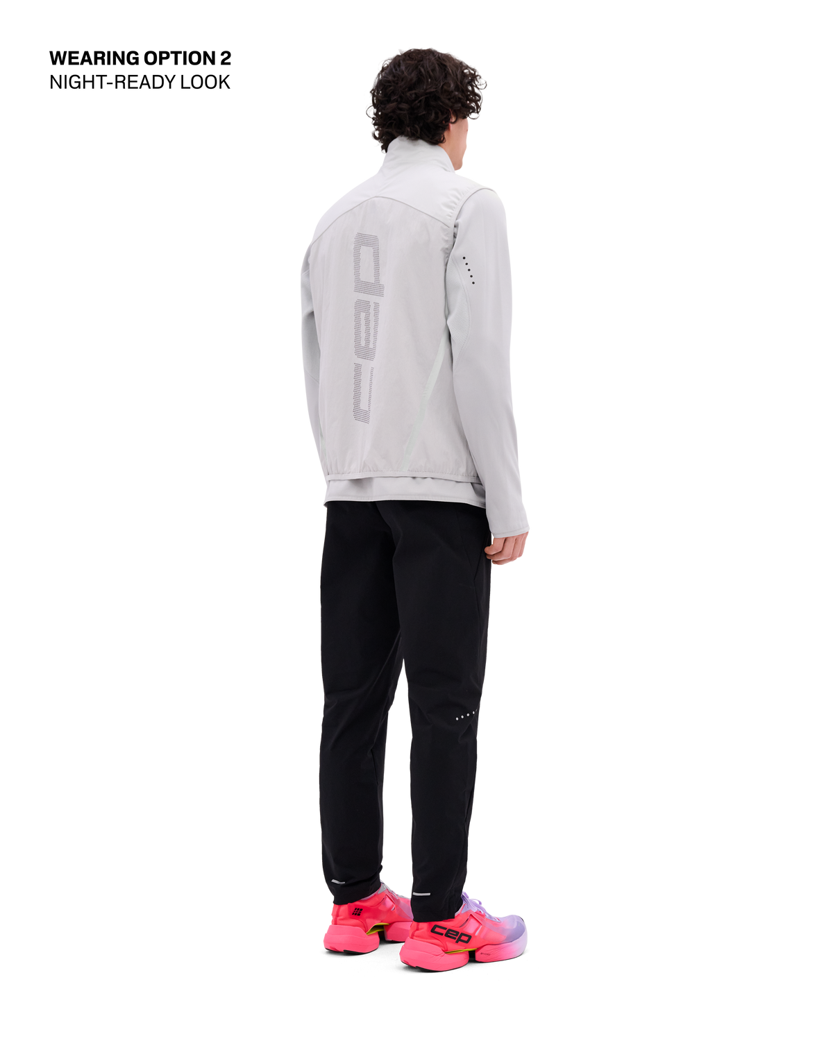 Core Run Thermal Reversible Vest, Men, Light Grey