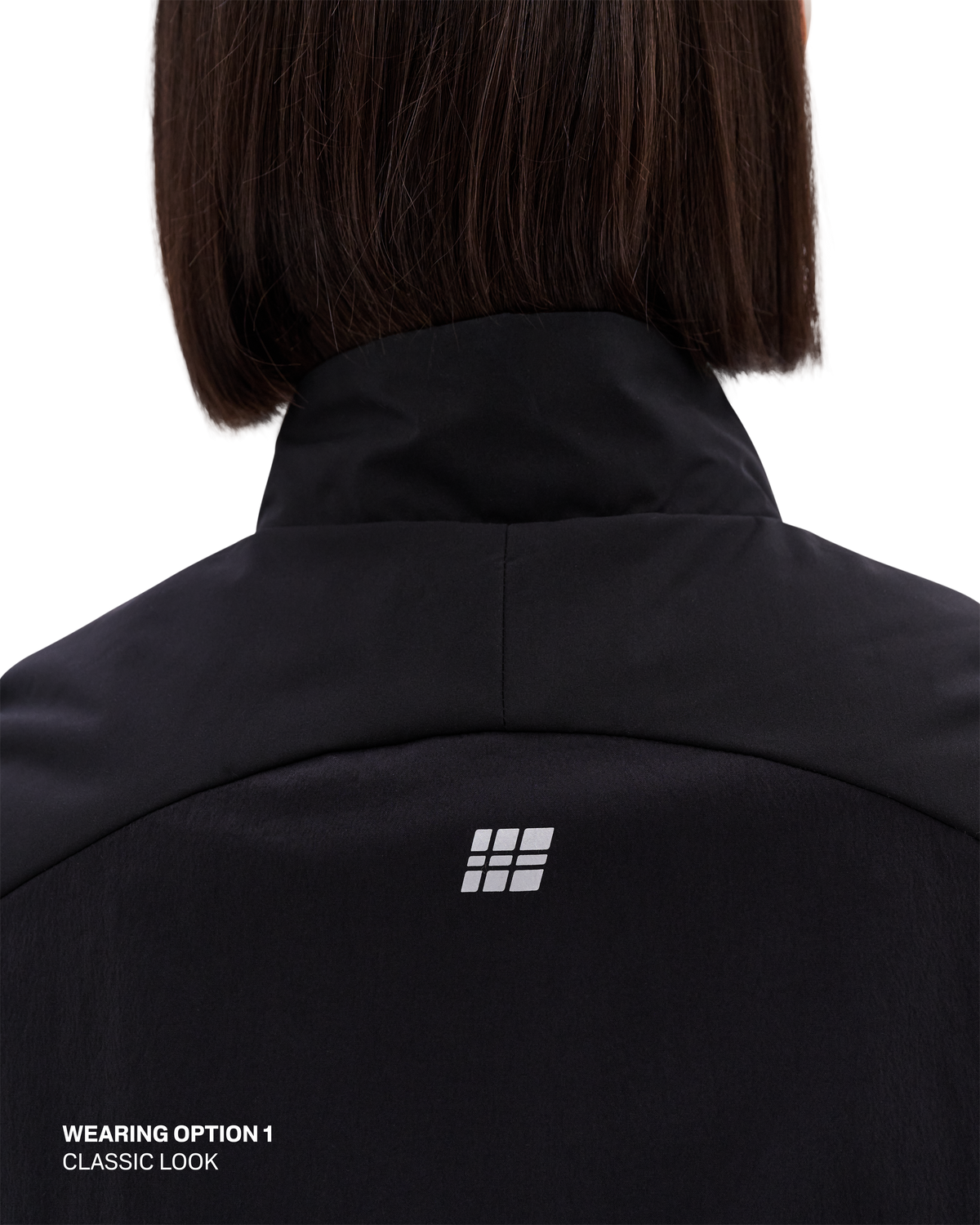 Core Run Thermal Reversible Vest, Women, Black, close-up detail