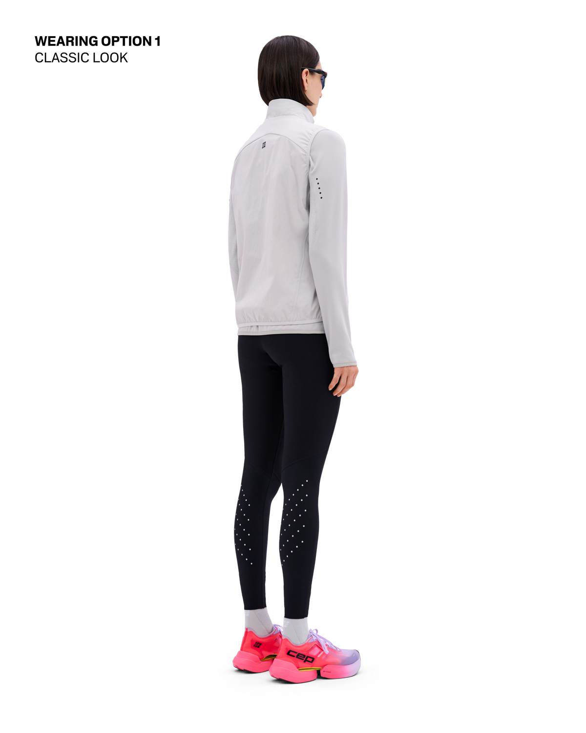 Core Run Thermal Reversible Vest, Women, Light Grey