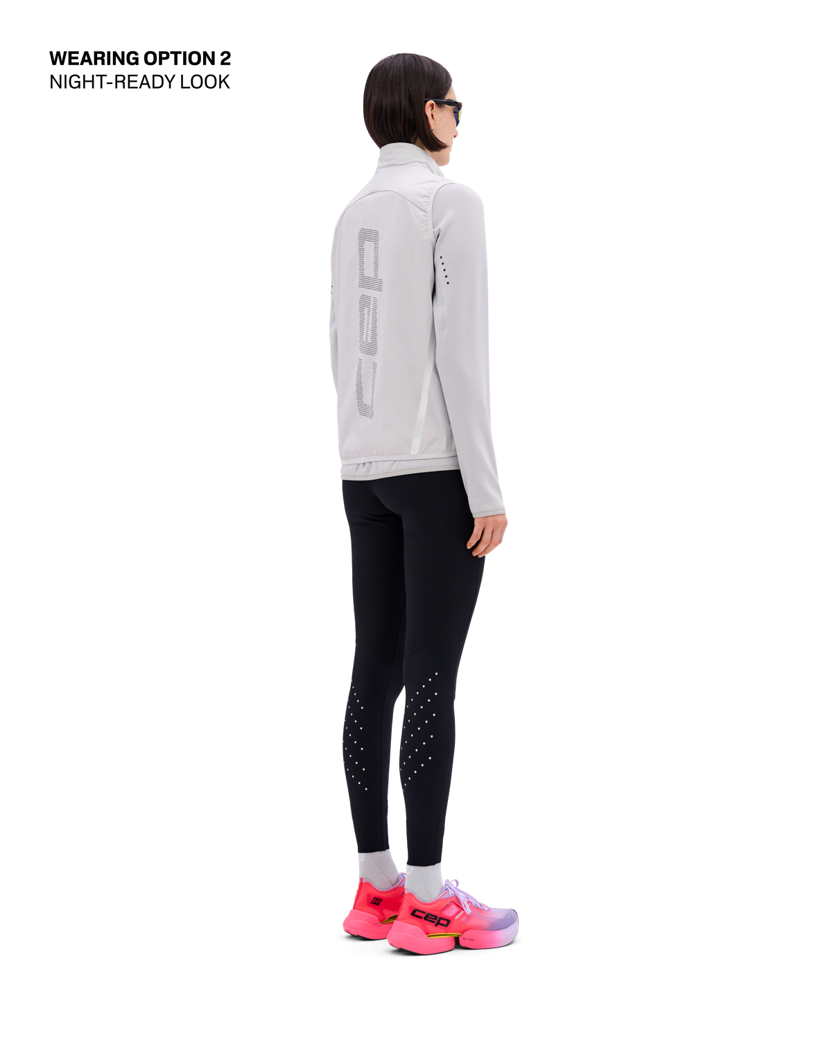 Core Run Thermal Reversible Vest, Women, Light Grey