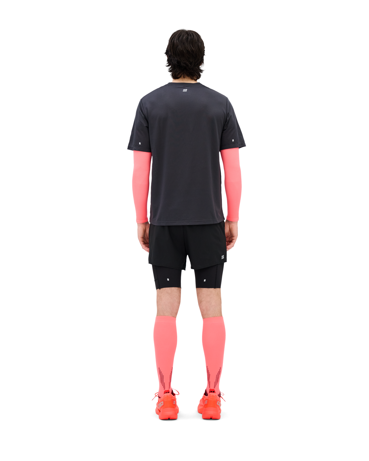 Core Run Ultralight Compression Arm Sleeves, Neon Coral