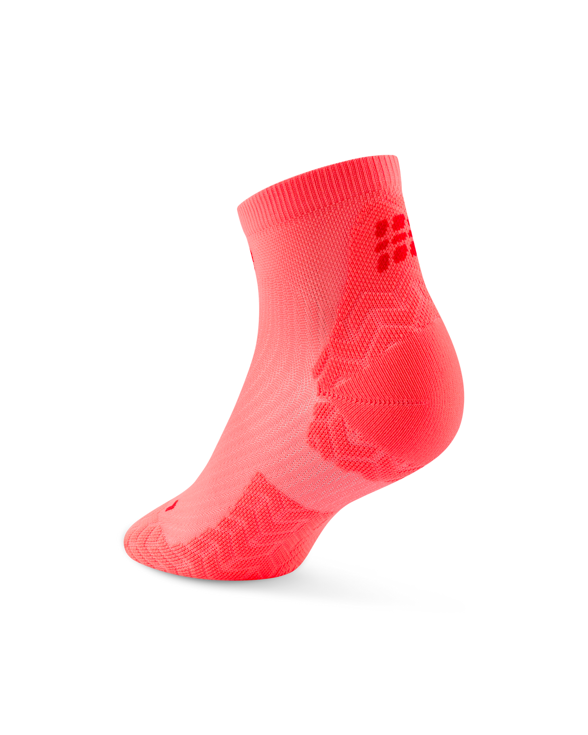 Core Run Ultralight Low Cut Socks, Neon Coral/Red