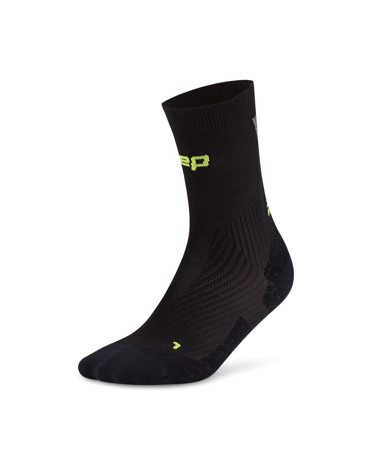 Core Run Ultralight Mid Cut Compression Socks, Black