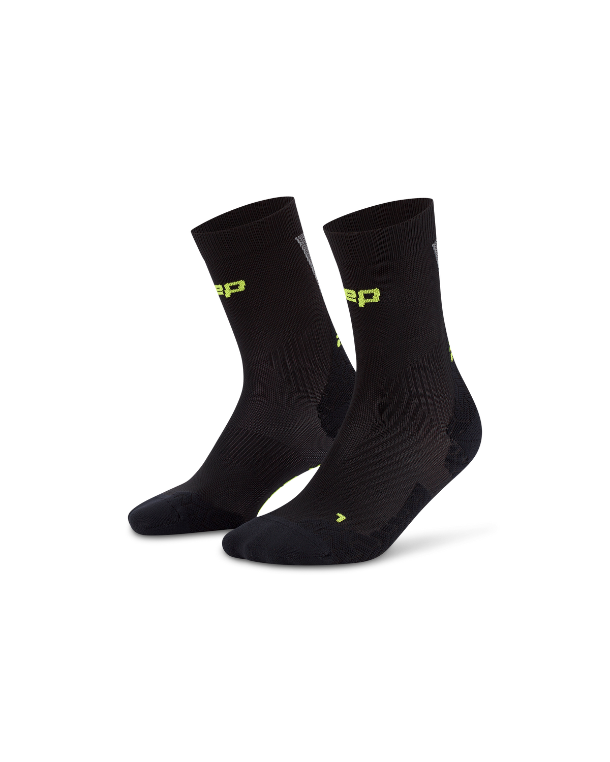 Core Run Ultralight Mid Cut Compression Socks, Black