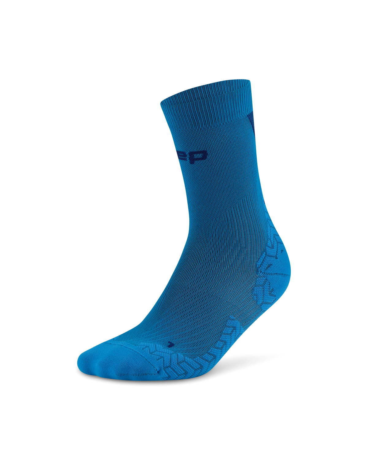 Core Run Ultralight Mid Cut Compression Socks, Blue/Dark Blue