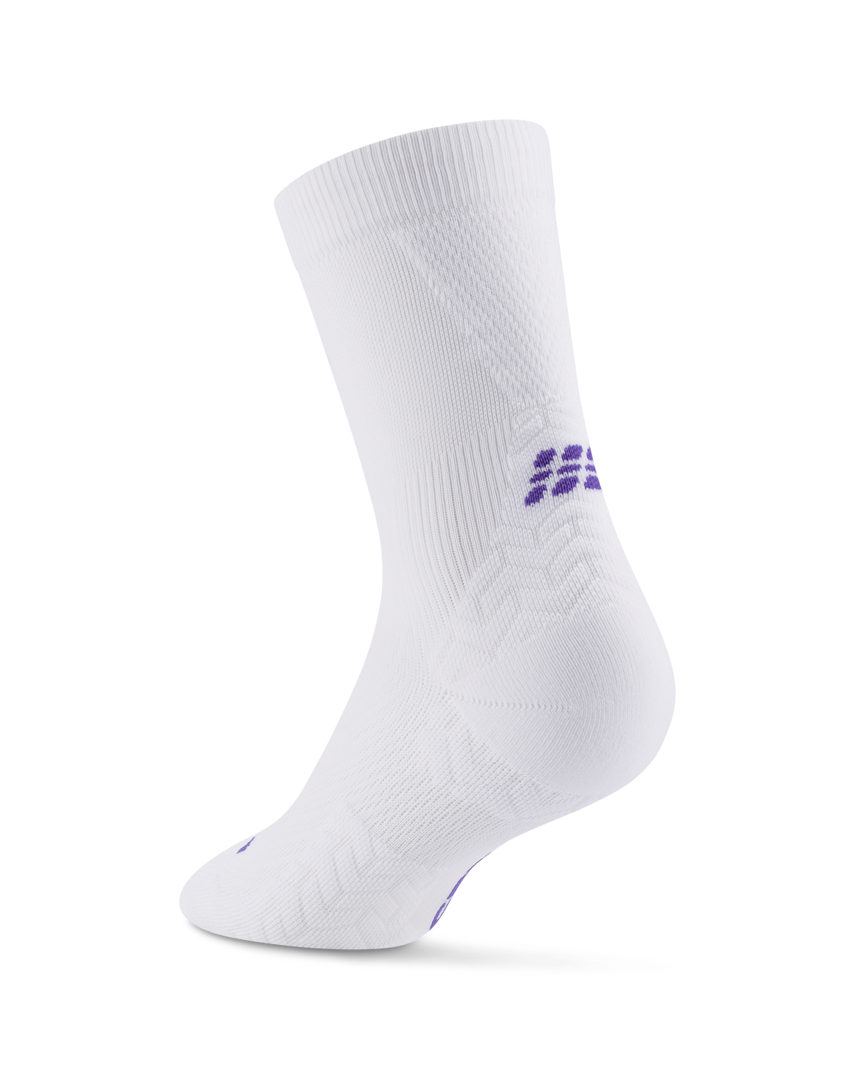 Core Run Ultralight Mid Cut Compression Socks, White