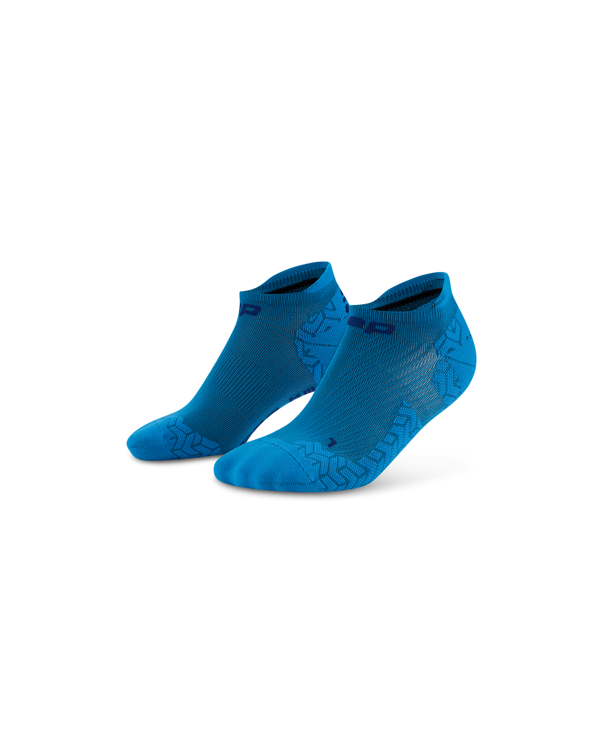 Core Run Ultralight No Show Socks, Blue/Dark Blue