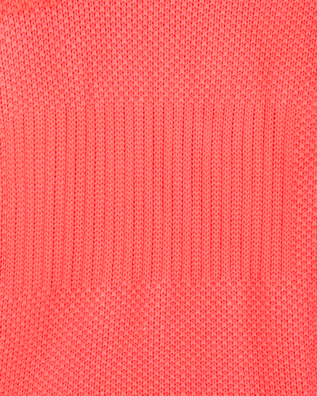 Core Run Ultralight No Show Socks, Neon Coral/Red, close-up detail