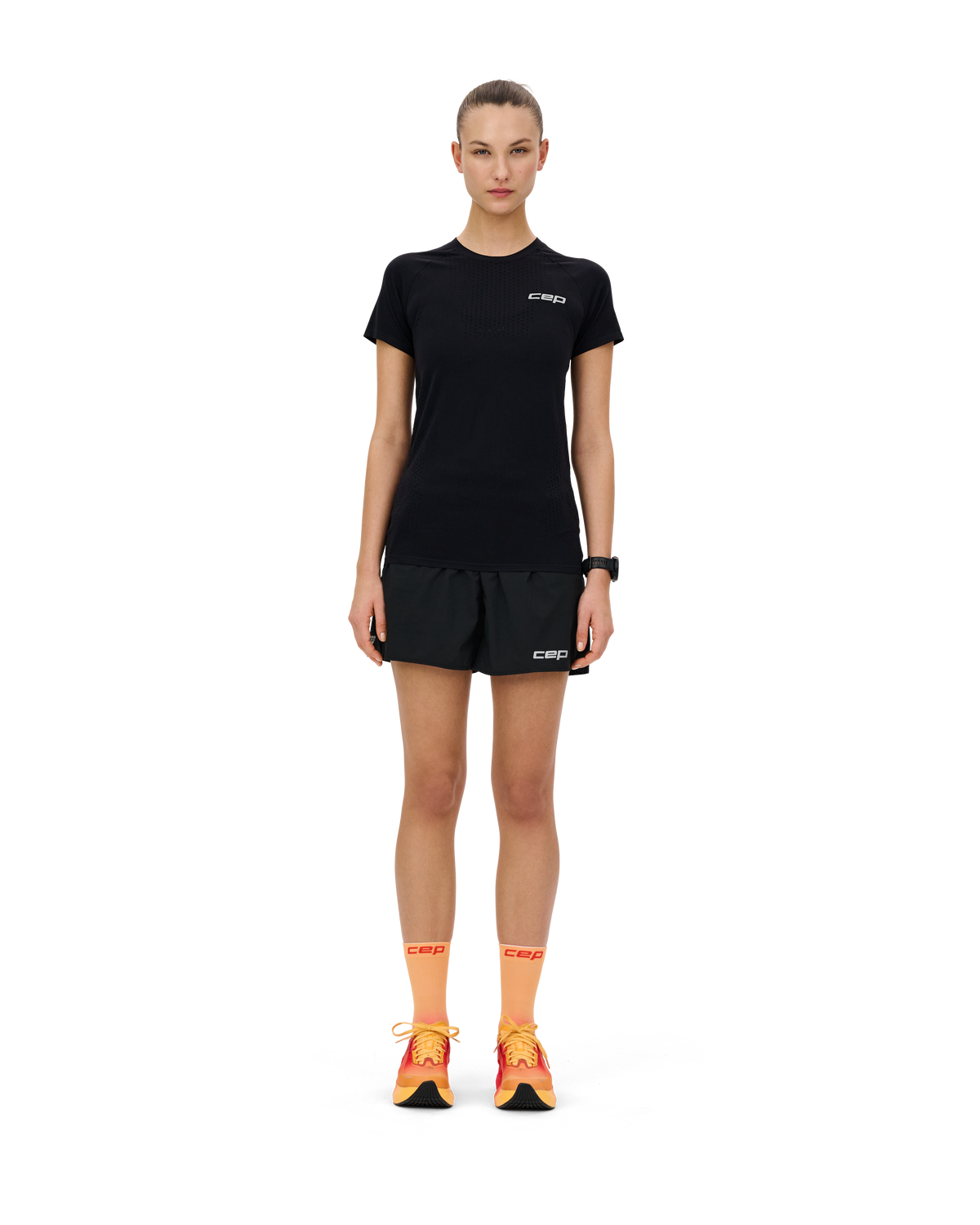 Core Run Ultralight Short Sleeve Shirt, Women, Black