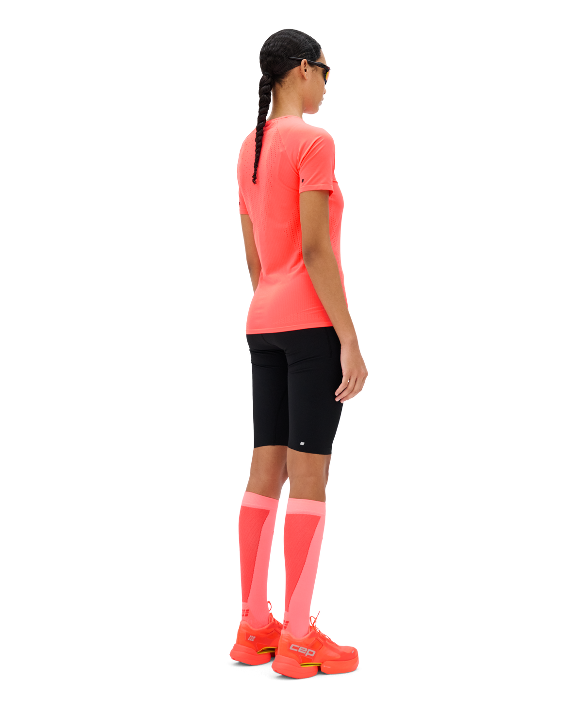 Core Run Ultralight Short Sleeve Shirt, Women, Neon Coral