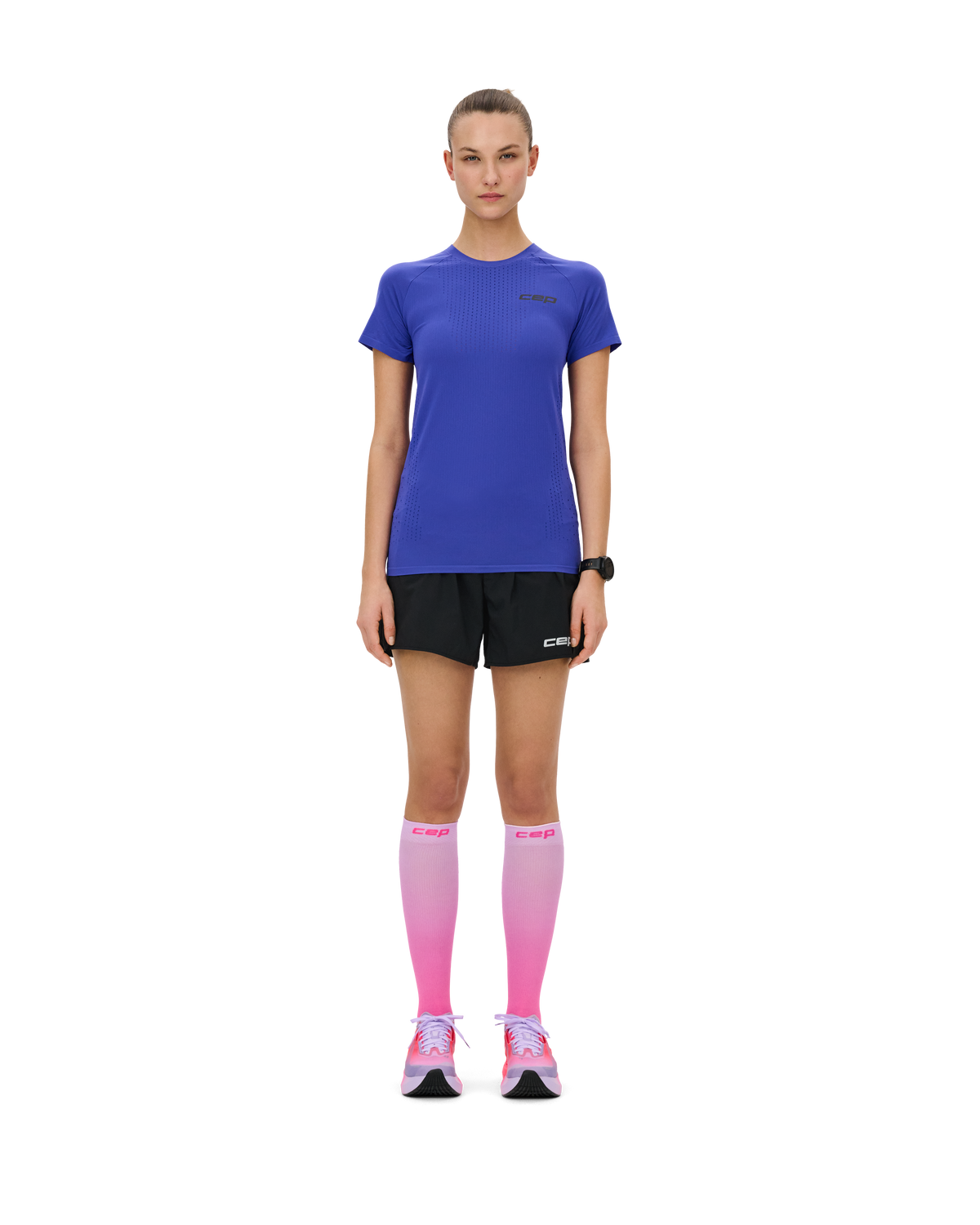 Core Run Ultralight Short Sleeve Shirt, Women, Purple