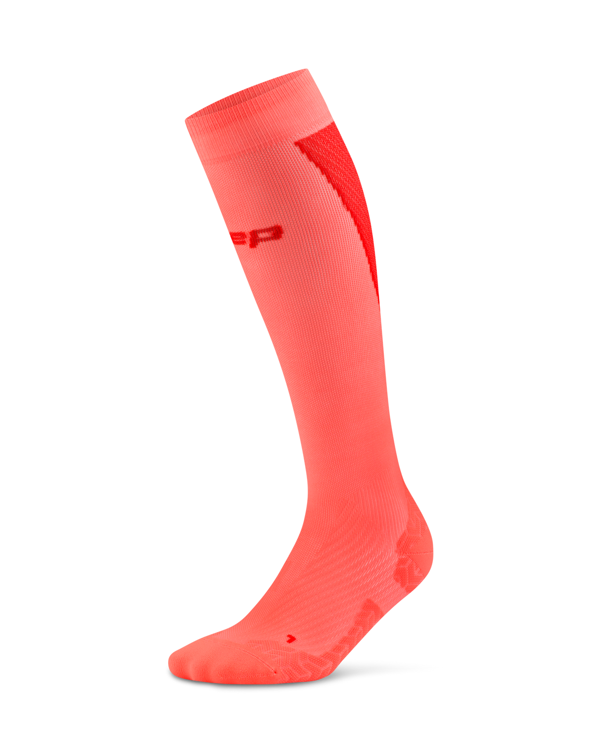 Core Run Ultralight Tall Compression Socks, Women, Neon Coral/Red