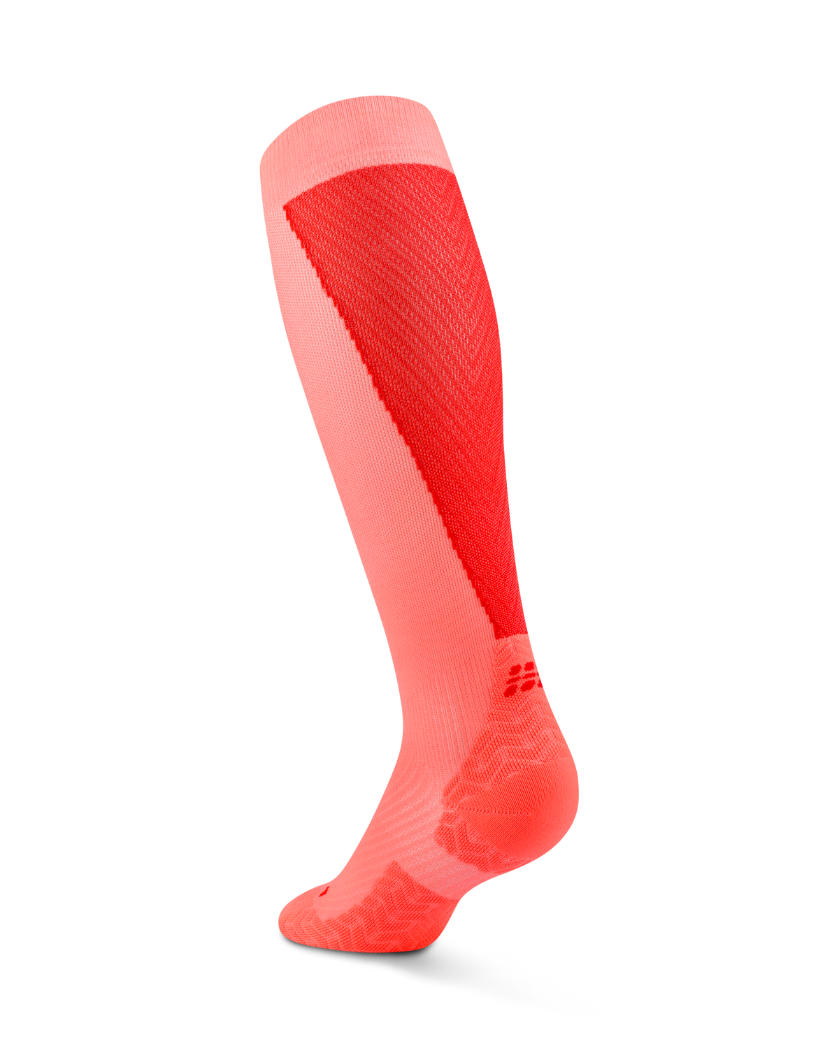 Core Run Ultralight Tall Compression Socks, Women, Neon Coral/Red
