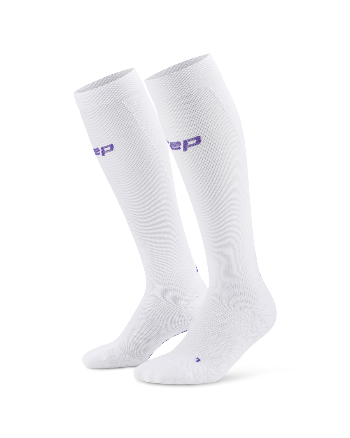 Core Run Ultralight Tall Compression Socks, Women, White