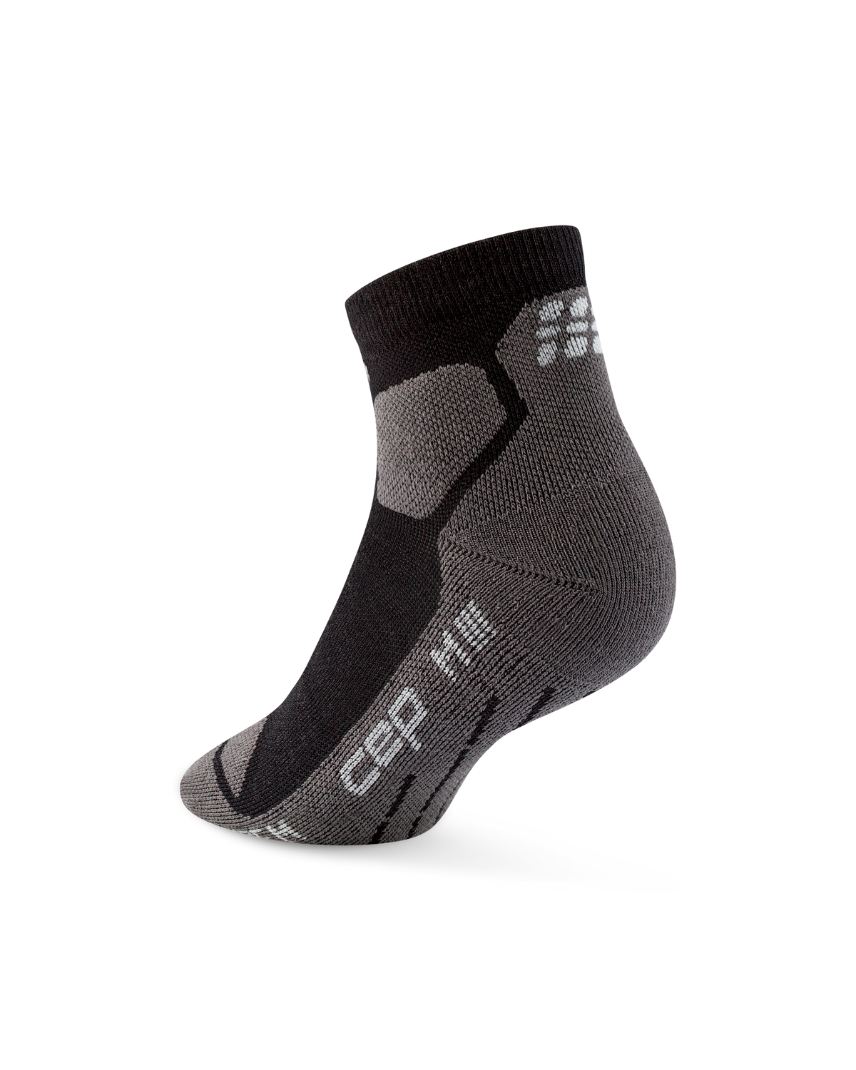 Hiking Light Cushion Low Cut Socks, Black/Grey
