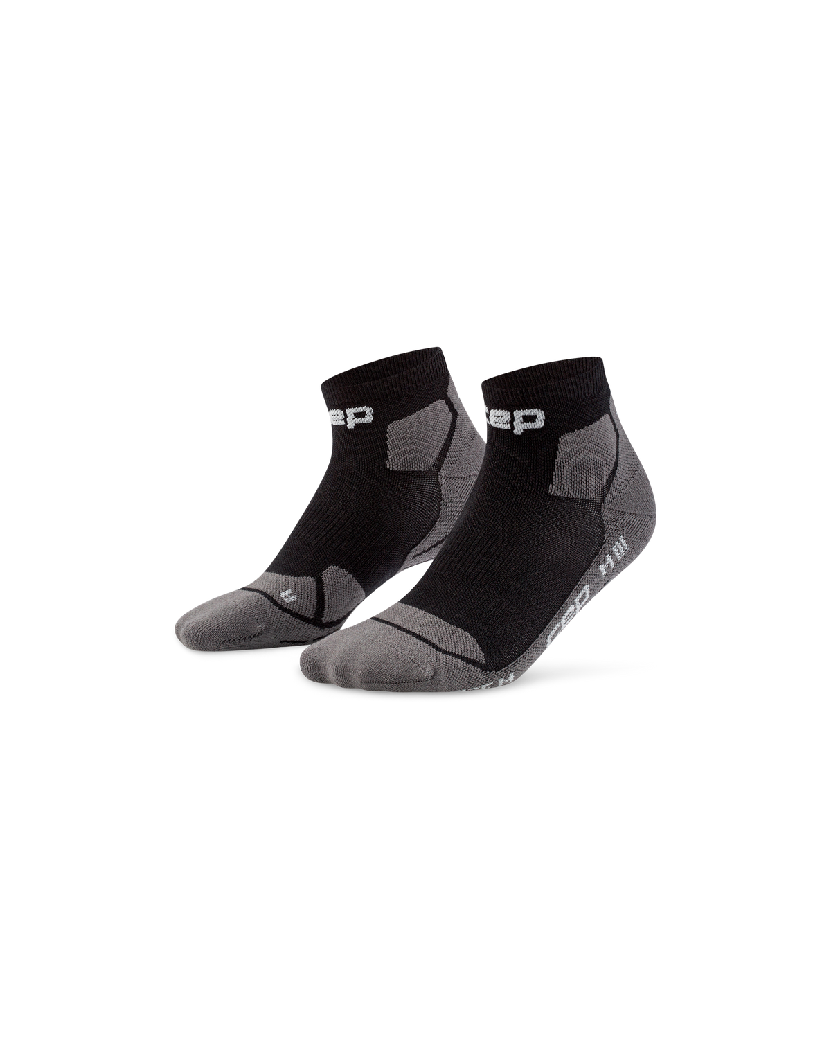 Hiking Light Cushion Low Cut Socks, Black/Grey