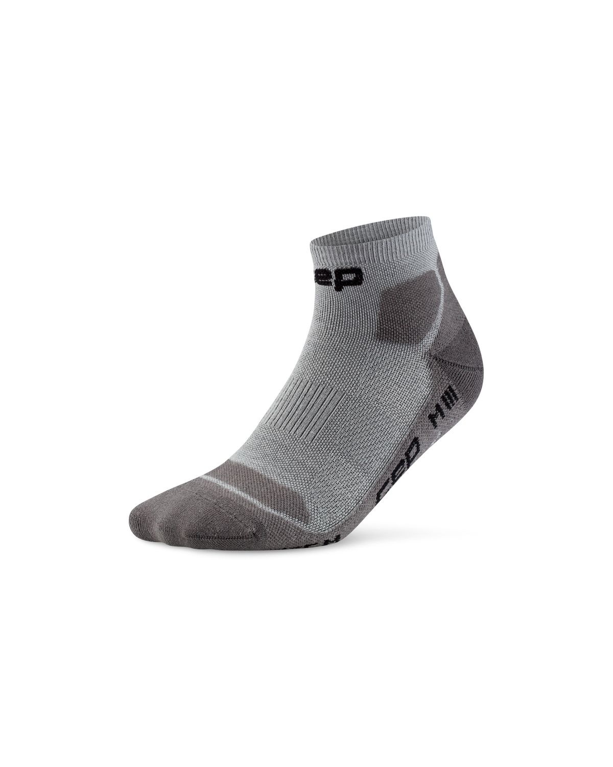 Hiking Light Cushion Low Cut Socks, Grey/Dark Grey