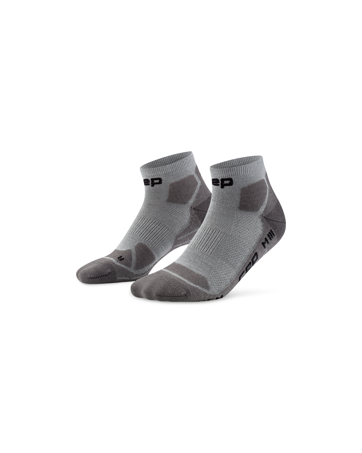 Hiking Light Cushion Low Cut Socks, Grey/Dark Grey