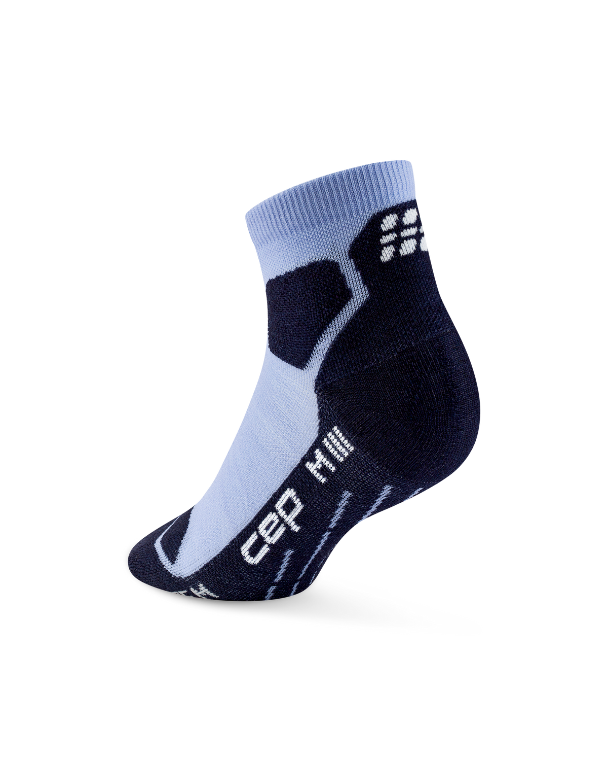 Hiking Light Cushion Low Cut Socks, Light Blue/Dark Blue