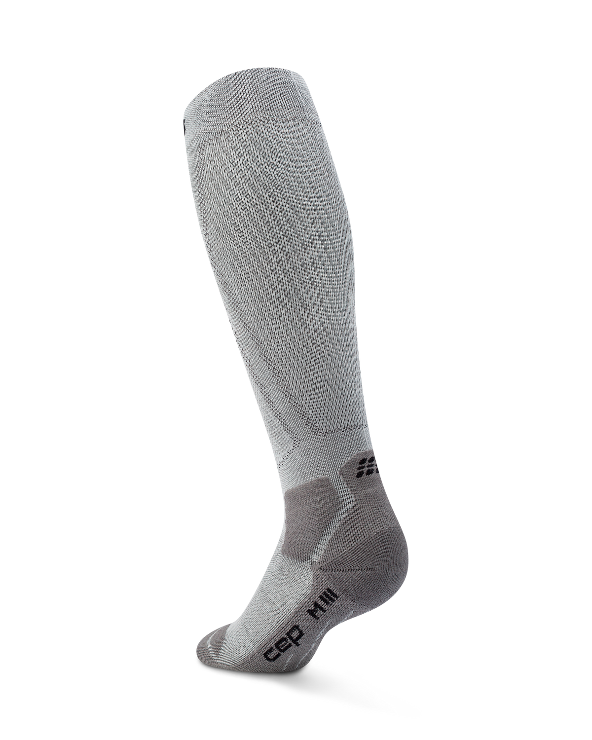 Hiking Light Cushion Tall Compression Socks, Men, Grey/Dark Grey