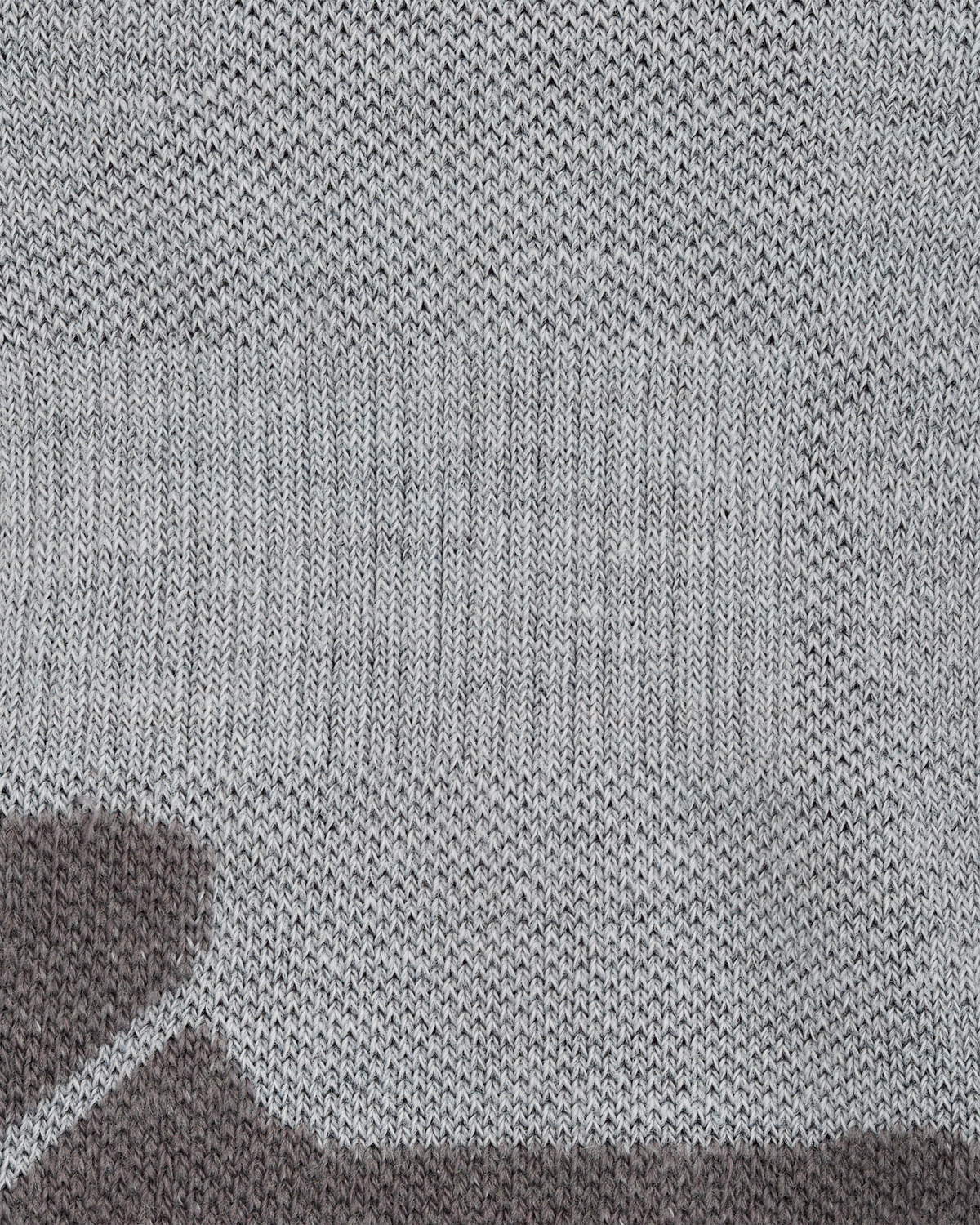 Hiking Light Cushion Tall Compression Socks, Men, Grey/Dark Grey, close-up detail