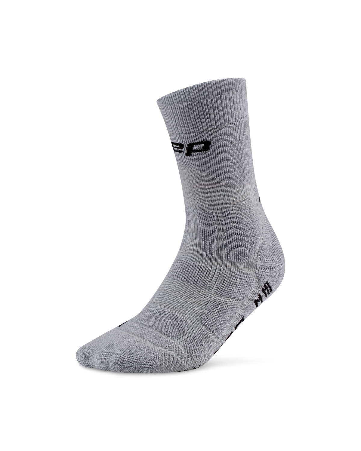 Hiking Max Cushion Mid Cut Compression Socks, Grey