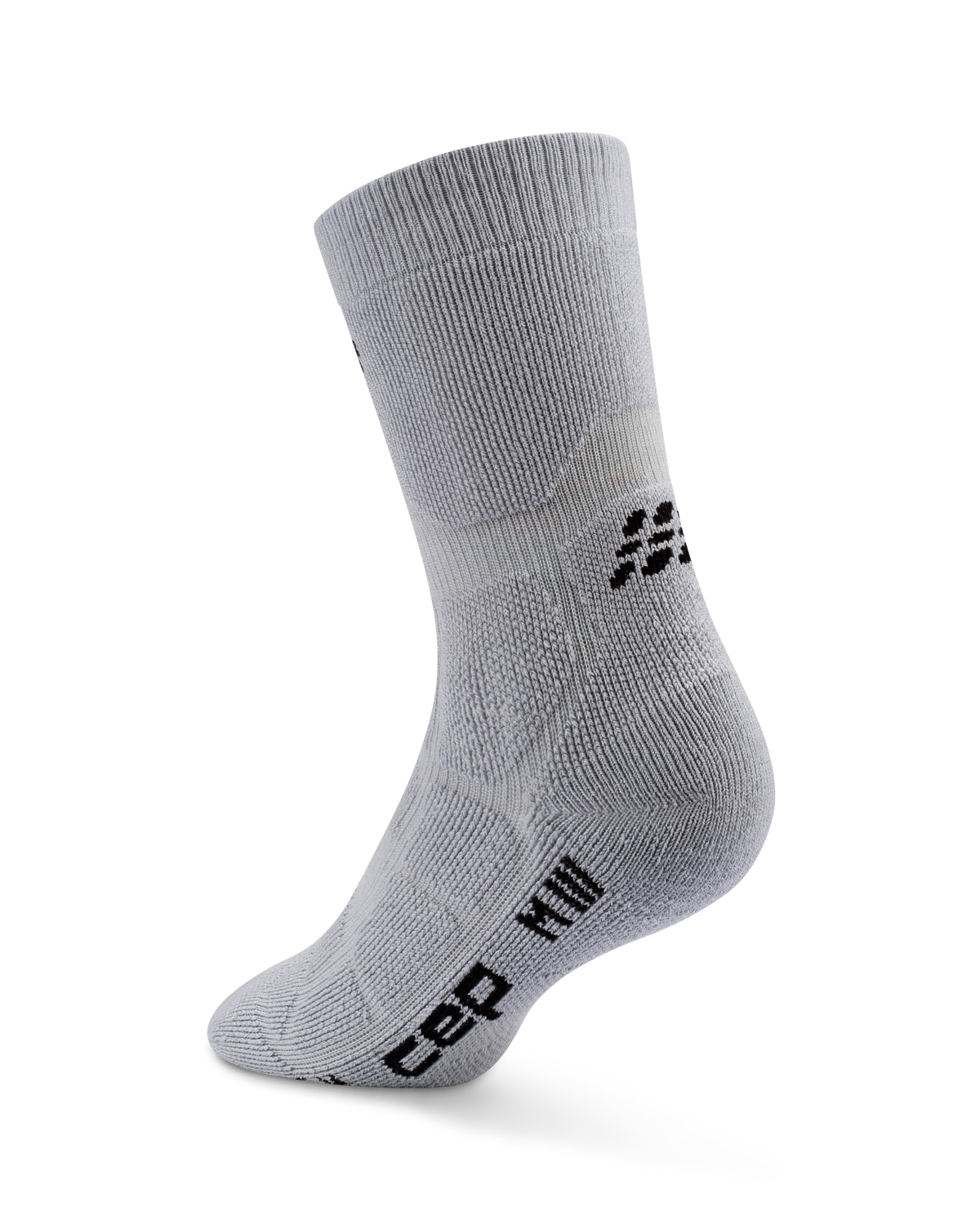 Hiking Max Cushion Mid Cut Compression Socks, Grey