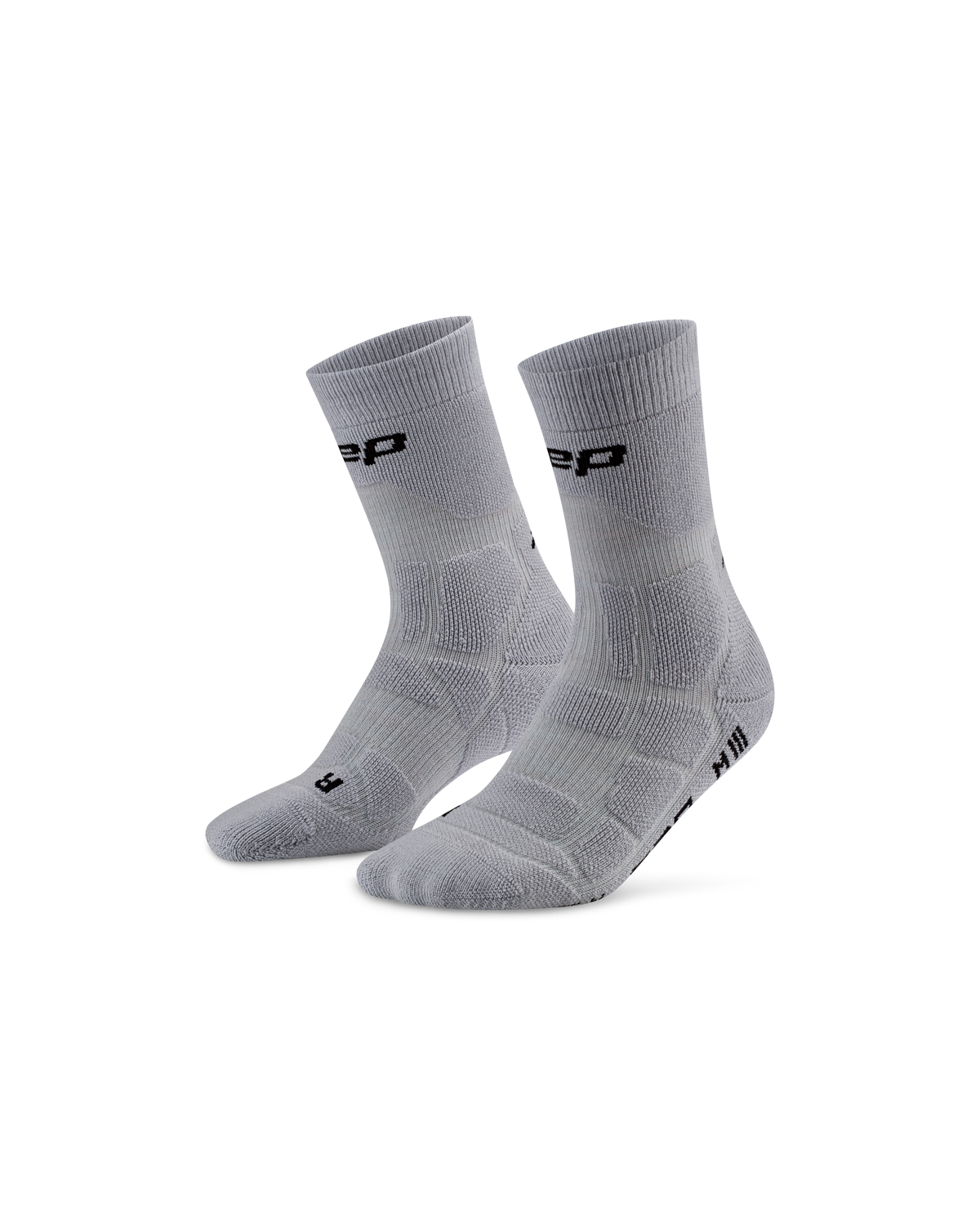 Hiking Max Cushion Mid Cut Compression Socks, Grey
