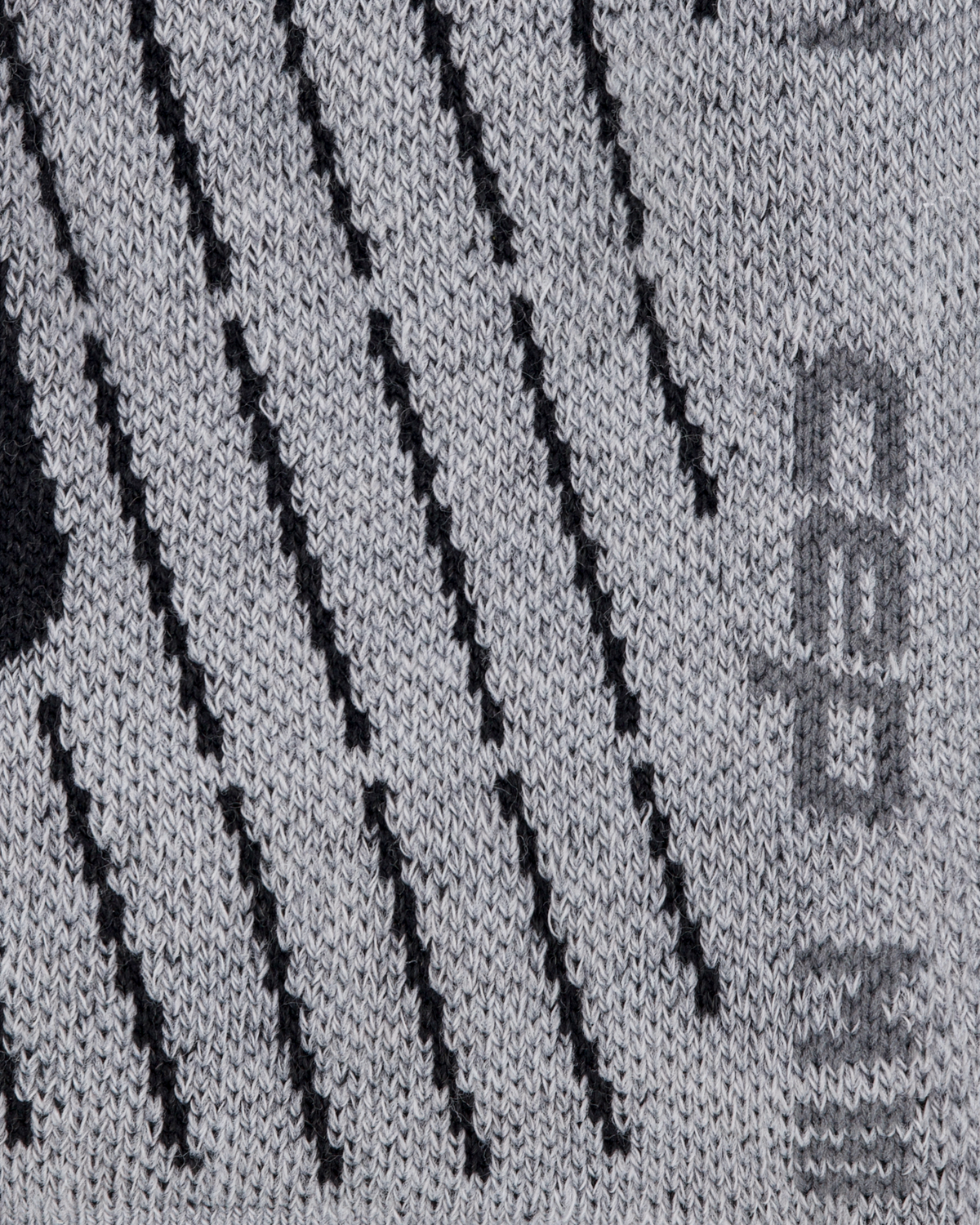 Hiking Mid Cushion Mid Cut Compression Socks, Black/Grey, close-up detail
