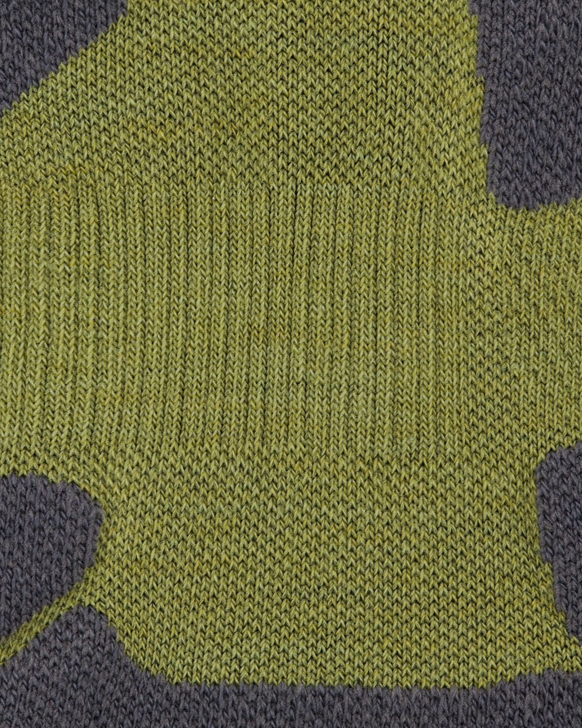 Hiking Mid Cushion Mid Cut Compression Socks, Olive/Grey, close-up detail