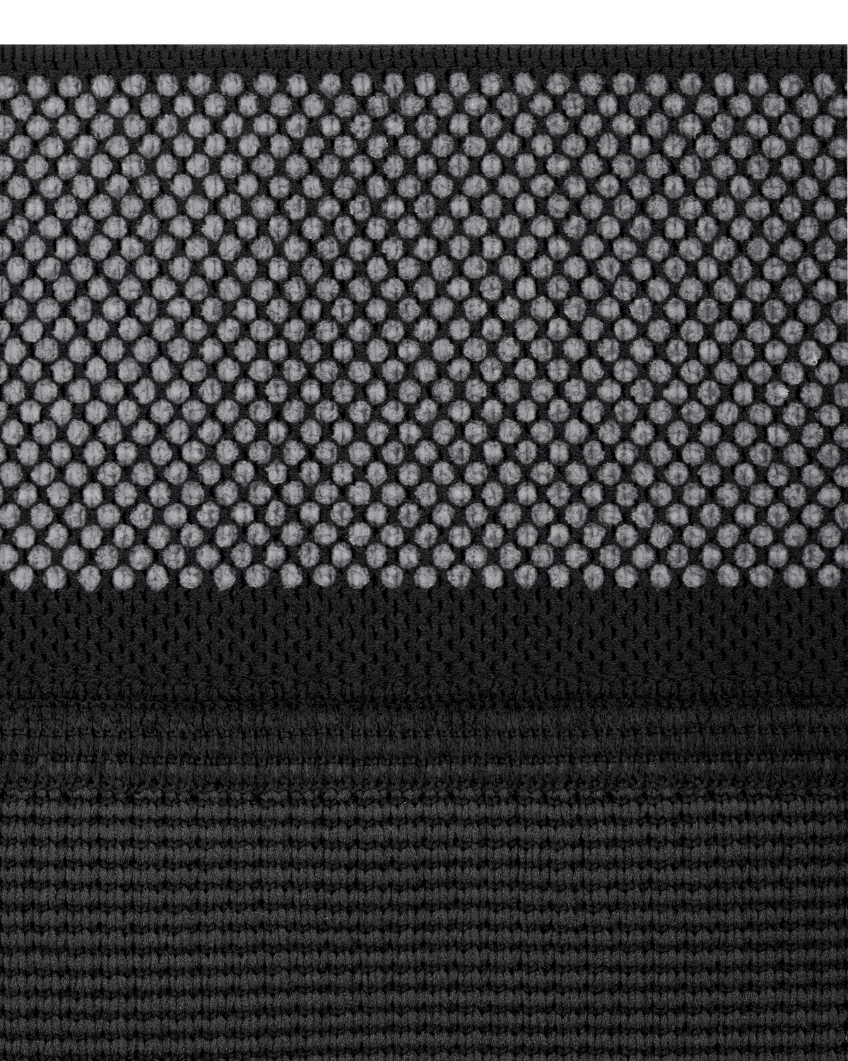 Mid Support Knee Sleeve, Black, close-up detail