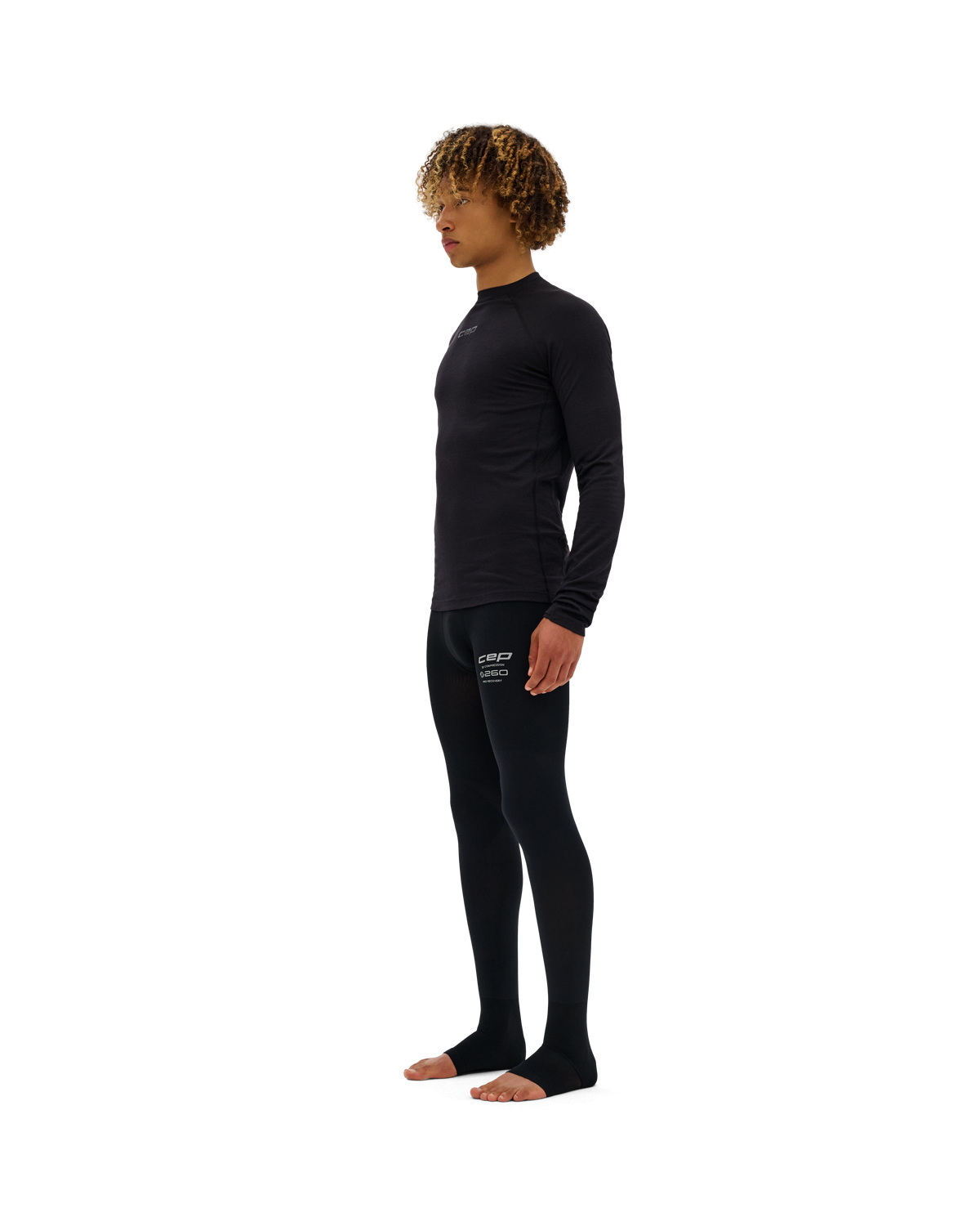 Pro Recovery Compression Open Toe Tights, Men, Black