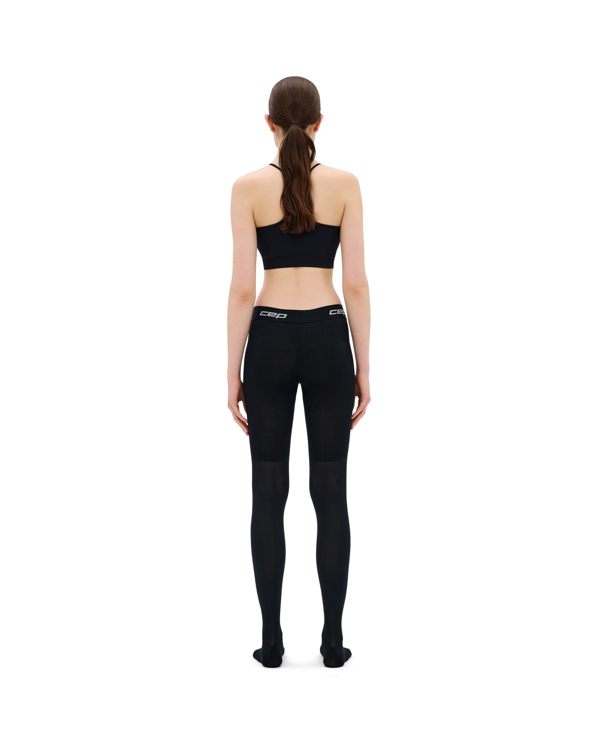 Pro Recovery Compression Open Toe Tights, Women, Black