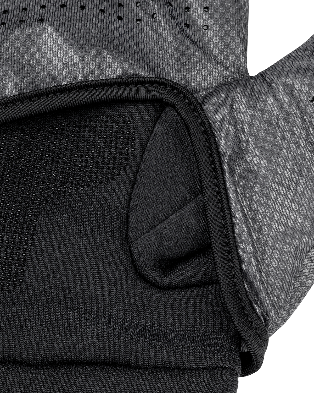 Pro Run 2-in-1 Gloves, Black, close-up detail