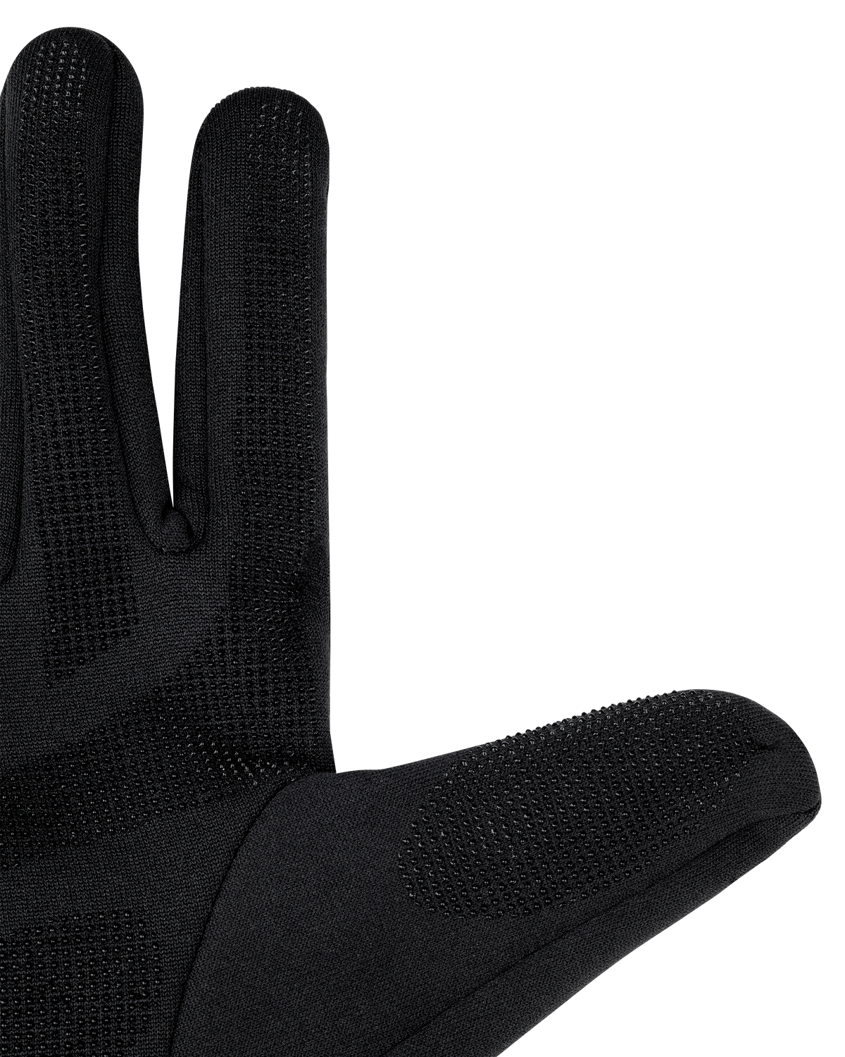 Pro Run 2-in-1 Gloves, Black, close-up detail