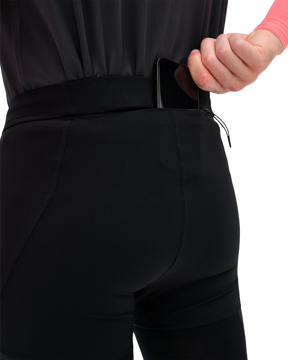 Pro Run 3D Compression Tights, Men, Black, close-up detail