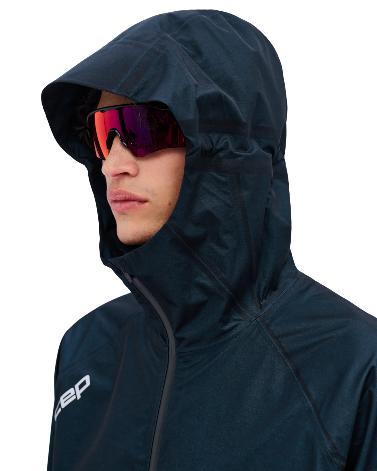 Pro Run 3-Layer Jacket, Men, Blue, close-up detail