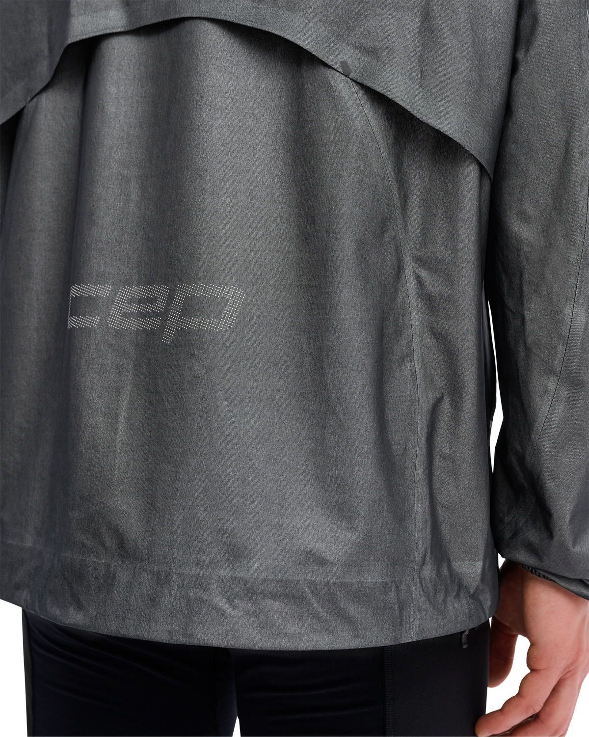 Pro Run 3-Layer Jacket, Men, Grey, close-up detail