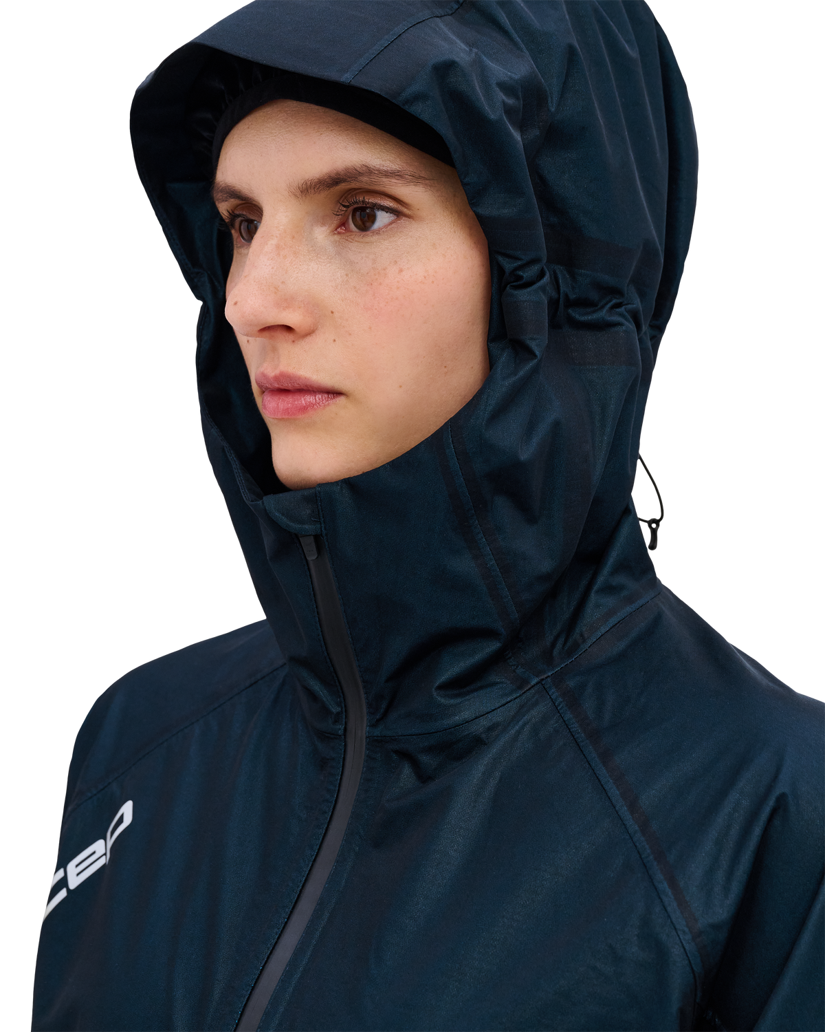 Pro Run 3-Layer Jacket, Women, Blue, close-up detail