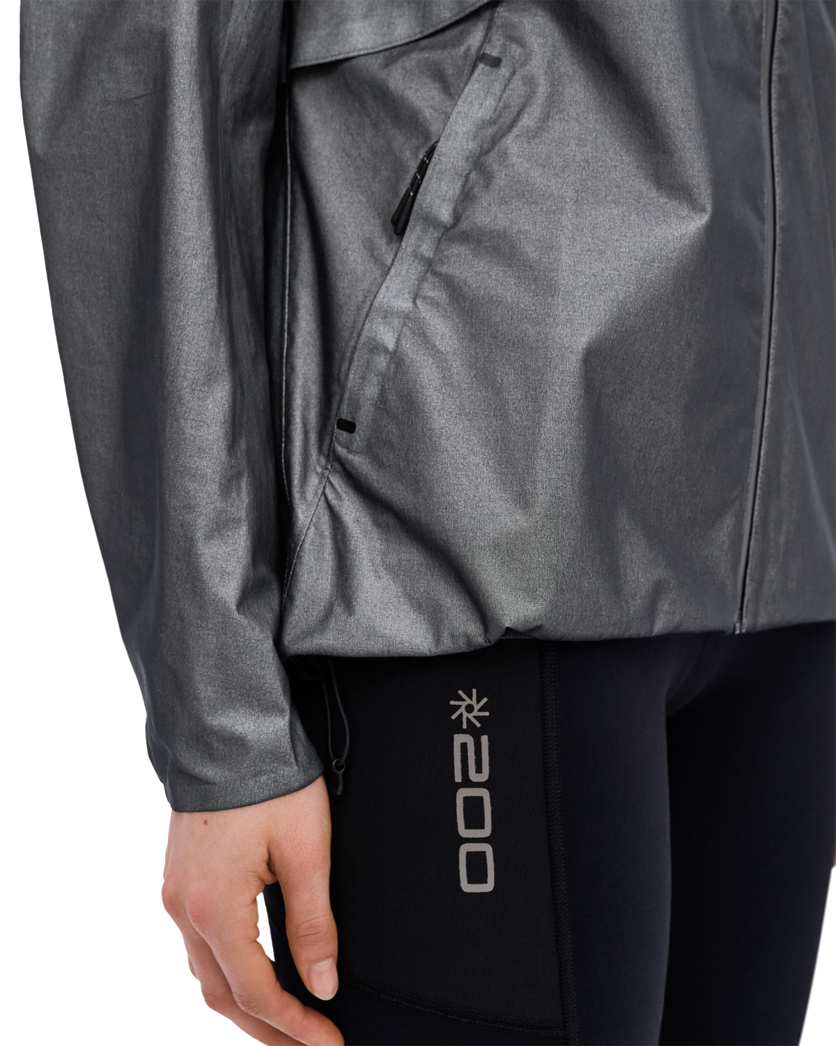 Pro Run 3-Layer Jacket, Women, Grey, close-up detail