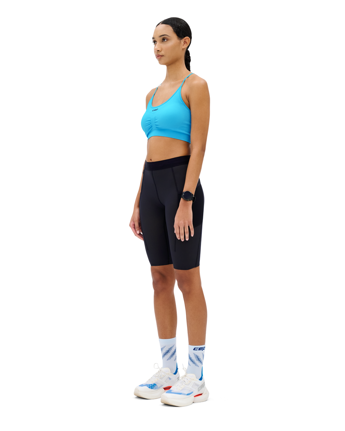 Pro Run Cargo Compression Shorts, Women, Black