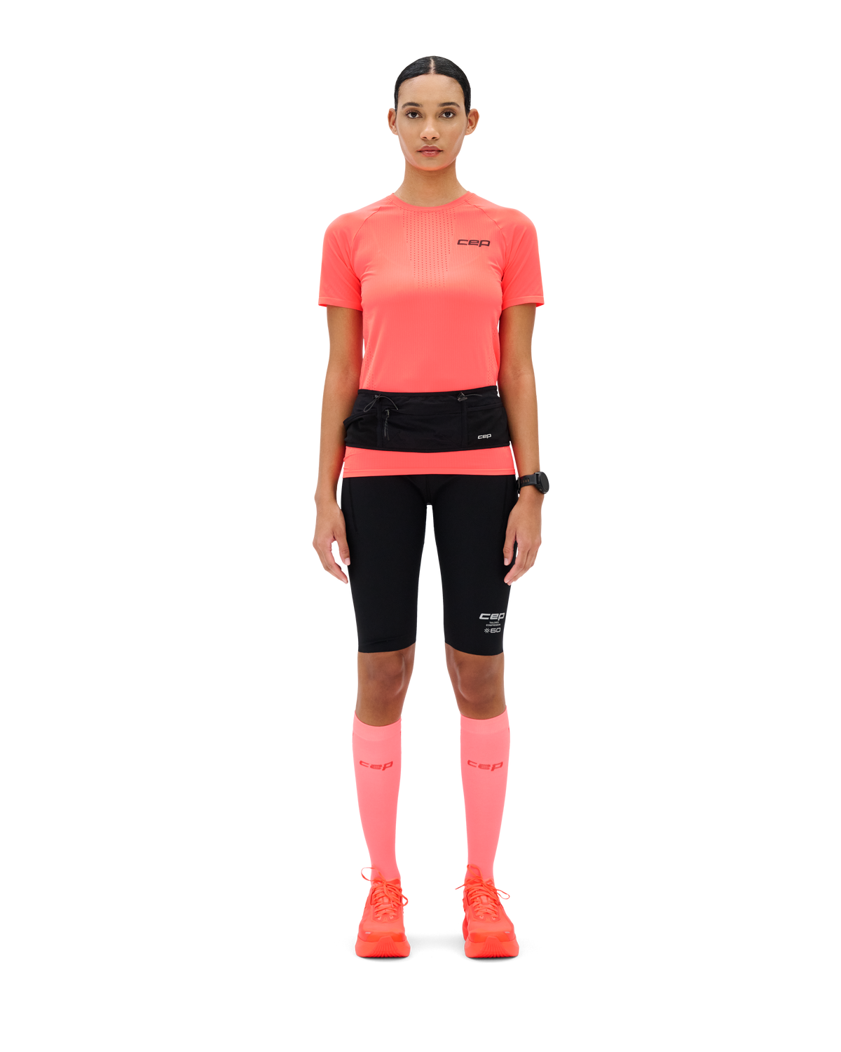 Pro Run Hydration Belt, Black, close-up detail