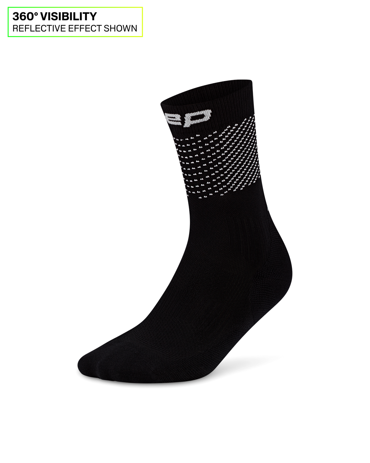 Pro Run Reflective Mid Cut Compression Socks