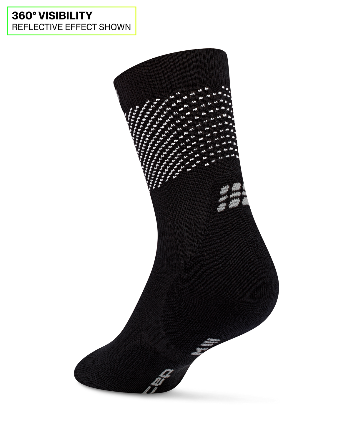 Pro Run Reflective Mid Cut Compression Socks