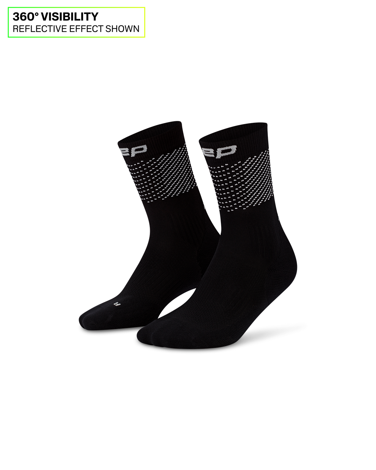 Pro Run Reflective Mid Cut Compression Socks